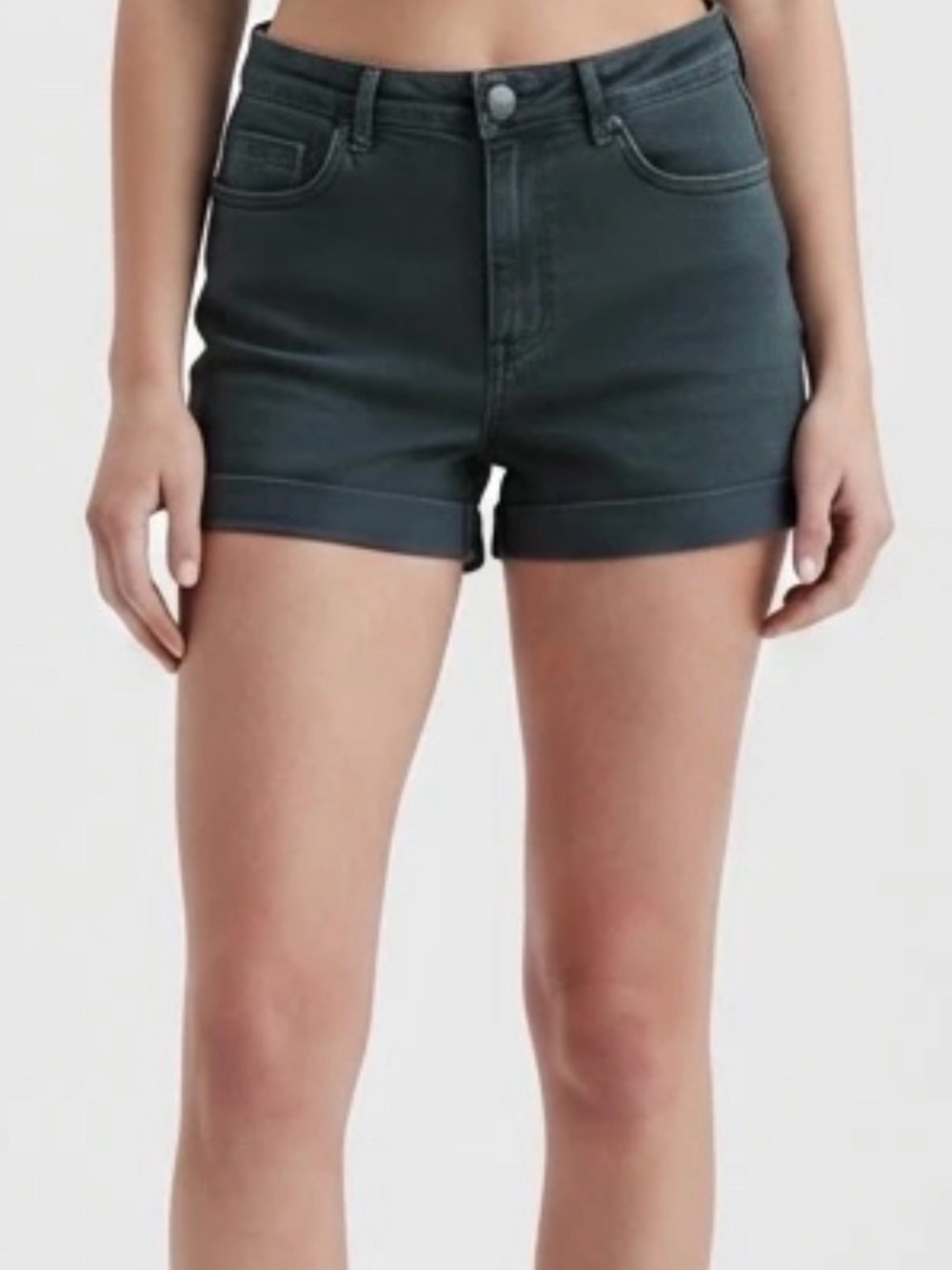 H&M Olive Green Denim Shorts
